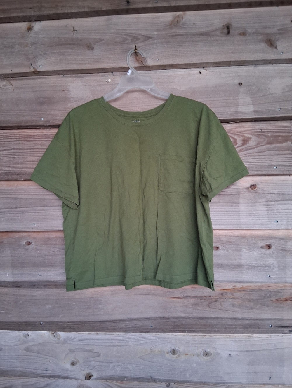 Time & Tru Boyfriend  Pocket Tee